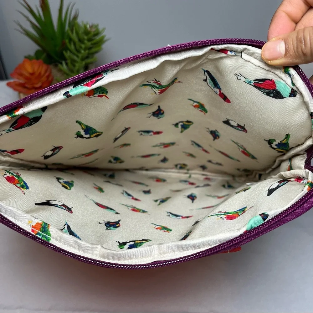 Vera Bradley Padded Laptop Organizer Hot Lava Pockets Laptop Bag